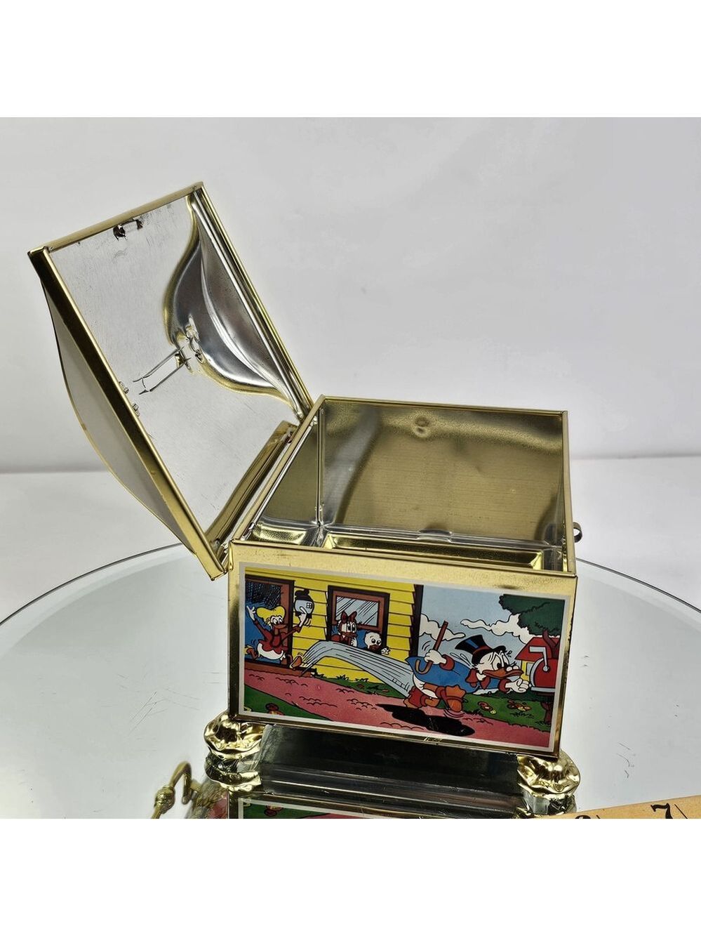 Disney Scholtens Candy Tin Coin Bank Toffee Box (No Candy) Donald Duck Germany - Picture 11 of 14